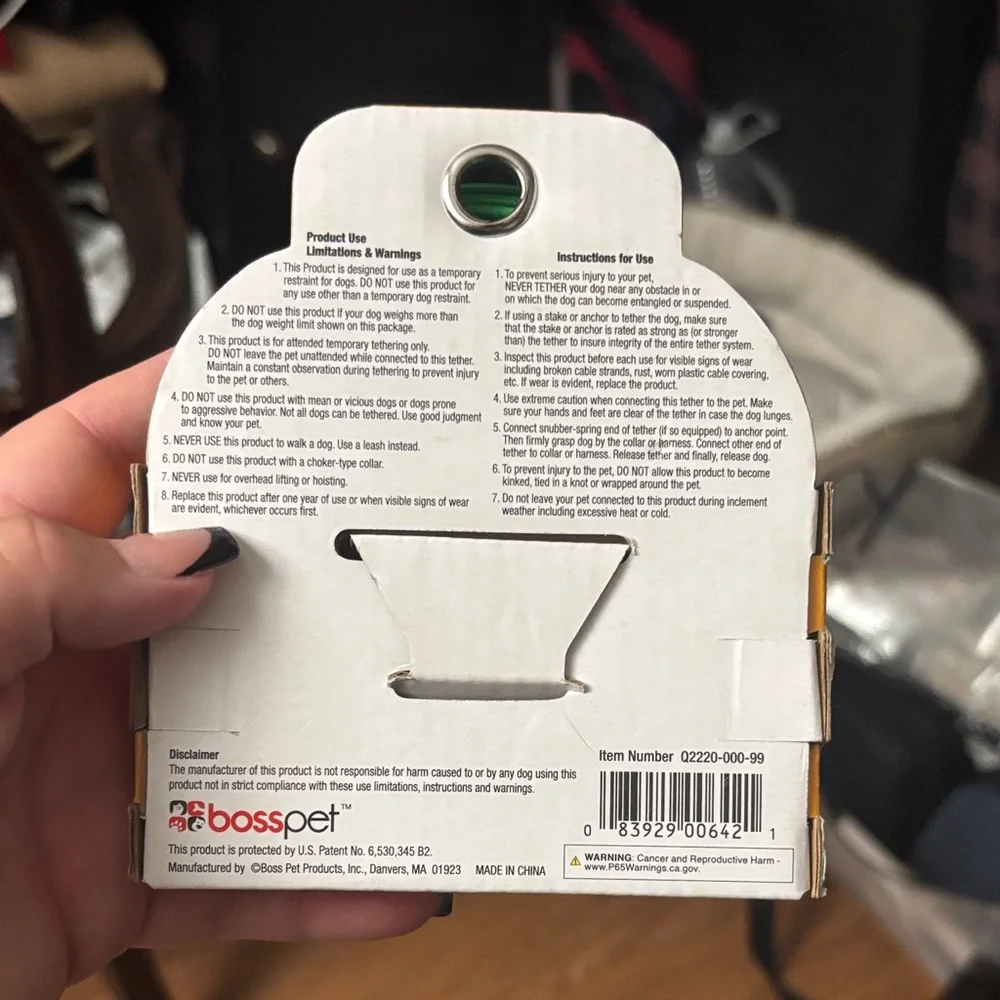Green Dog Tie Out Cable